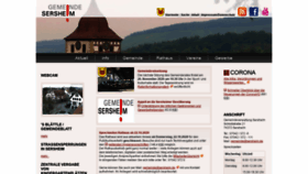 What Sersheim.de website looked like in 2020 (3 years ago)