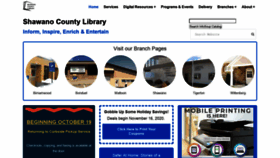 What Shawanolibrary.org website looked like in 2020 (3 years ago)