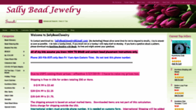What Sallybeadjewelry.com website looked like in 2020 (3 years ago)