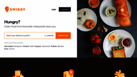 What Swiggy.in website looked like in 2020 (3 years ago)