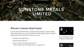 What Sunstonemetals.com.au website looked like in 2020 (3 years ago)