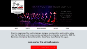 What Stowetangomusicfestival.com website looked like in 2020 (3 years ago)