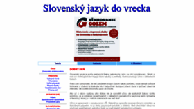 What Slovencina.vselico.com website looked like in 2020 (3 years ago)