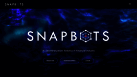What Snapbots.io website looked like in 2020 (3 years ago)