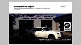 What Southportautorepair.com website looked like in 2020 (3 years ago)