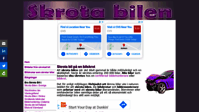 What Skrota-bil.se website looked like in 2020 (3 years ago)