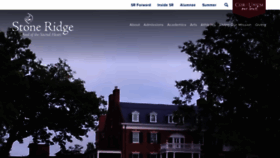 What Stoneridgeschool.org website looked like in 2020 (3 years ago)