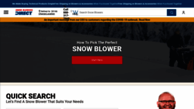 What Snowblowersdirect.com website looked like in 2020 (3 years ago)