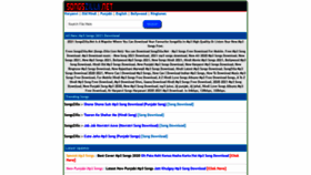 What Songszilla.net website looked like in 2020 (3 years ago)