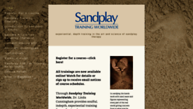 What Sandplaytrainingworldwide.com website looked like in 2020 (3 years ago)