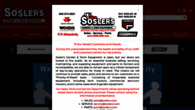What Soslers.com website looked like in 2020 (3 years ago)