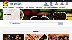 What Sortiment.lidl.ch website looked like in 2020 (4 years ago)
