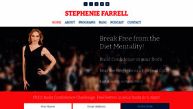 What Stepheniefarrell.com website looked like in 2020 (3 years ago)