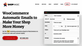 What Shopmagic.app website looked like in 2020 (4 years ago)