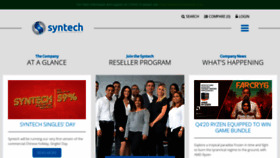 What Syntech.co.za website looked like in 2020 (3 years ago)