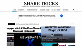 What Sharetricks.in website looked like in 2020 (3 years ago)