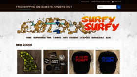 What Shopsurfysurfy.com website looked like in 2020 (3 years ago)