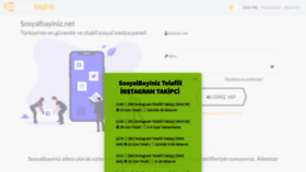 What Sosyalbayiniz.net website looked like in 2020 (3 years ago)