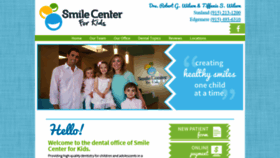 What Smilecenterforkids.com website looked like in 2020 (3 years ago)