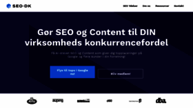 What Seo.dk website looked like in 2020 (3 years ago)