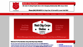 What Salvationarmyhuttcity.org.nz website looked like in 2020 (4 years ago)