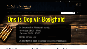 What Skietwinkel.com website looked like in 2020 (3 years ago)