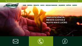What Solucaoagrorural.com.br website looked like in 2020 (3 years ago)