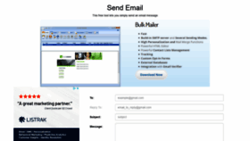 What Send-email.org website looked like in 2020 (3 years ago)