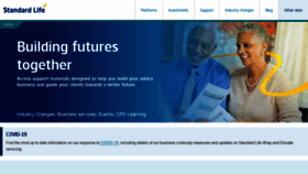 What Standardlifeadviser.co.uk website looked like in 2020 (3 years ago)