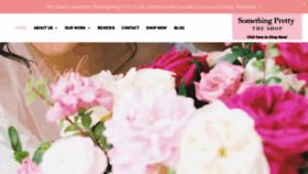 What Somethingprettyfloral.com website looked like in 2020 (3 years ago)