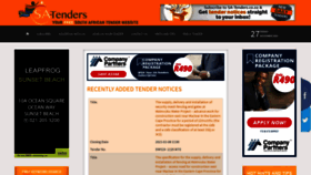 What Sa-tenders.co.za website looked like in 2020 (3 years ago)