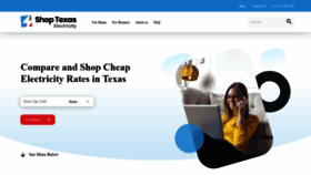 What Shoptexaselectricity.com website looked like in 2020 (3 years ago)