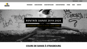 What Strasbourg-danser-bouger.com website looked like in 2020 (3 years ago)