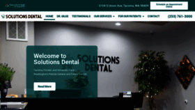 What Solutionsdental.com website looked like in 2020 (3 years ago)