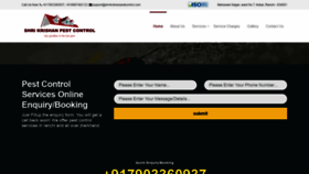 What Shrikrishanpestcontrol.com website looked like in 2020 (3 years ago)