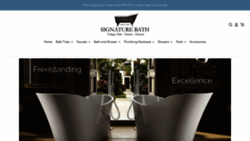 What Signaturebath.com website looked like in 2020 (4 years ago)
