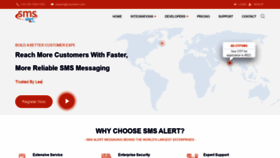 What Smsalert.co.in website looked like in 2020 (3 years ago)