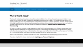 What Symphonyoflove.net website looked like in 2020 (3 years ago)
