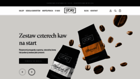 What Storycoffee.pl website looked like in 2020 (3 years ago)