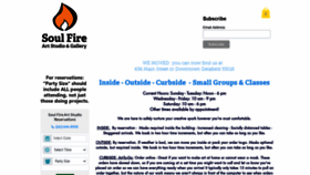 What Soulfireartstudio.com website looked like in 2020 (3 years ago)