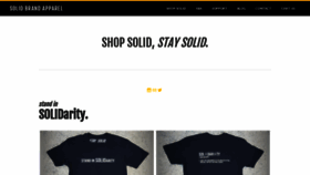 What Solidbrandapparel.com website looked like in 2020 (3 years ago)