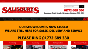 What Salisburysappliances.co.uk website looked like in 2020 (3 years ago)