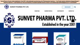 What Sunvetpharma.com website looked like in 2020 (3 years ago)