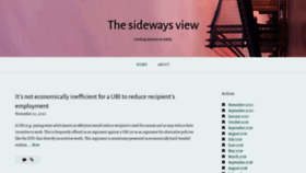 What Sideways-view.com website looked like in 2020 (3 years ago)