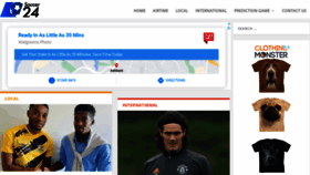 What Soccer24.co.zw website looked like in 2020 (3 years ago)