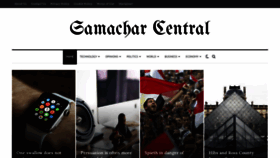What Samacharcentral.com website looked like in 2020 (3 years ago)