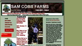 What Samcobbfarms.com website looked like in 2020 (3 years ago)