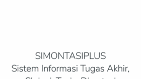 What Simontasiplus.unesa.ac.id website looked like in 2020 (3 years ago)