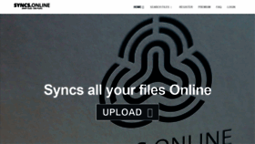 What Syncs.online website looked like in 2020 (3 years ago)
