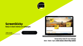 What Screensticky.com website looked like in 2020 (3 years ago)